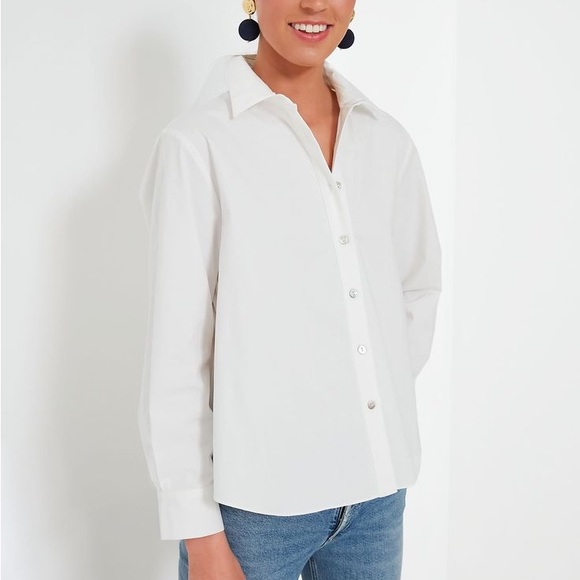 Tuckernuck Pomander Place Jade Pleated Button Down - Picture 2 of 7